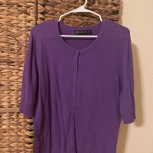 New York & Company Rich Purple Sweater